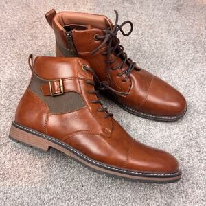 New! Madden by Steve Madden Men's M-Titan Cognac Boots size 12